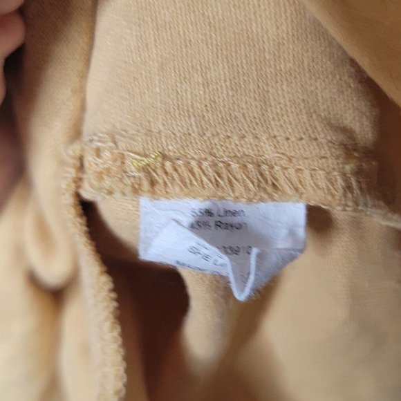 Show Me Your Mumu Small S Dark Yellow Short Sleeve Baby Doll Top‎ Women's - Picture 6 of 6